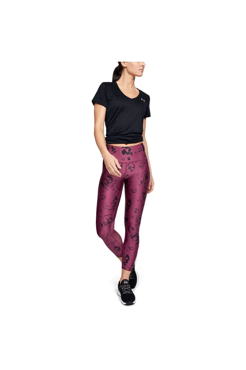 POLERA UNDER ARMOUR MUJER TECH CUELLO V NEGRO