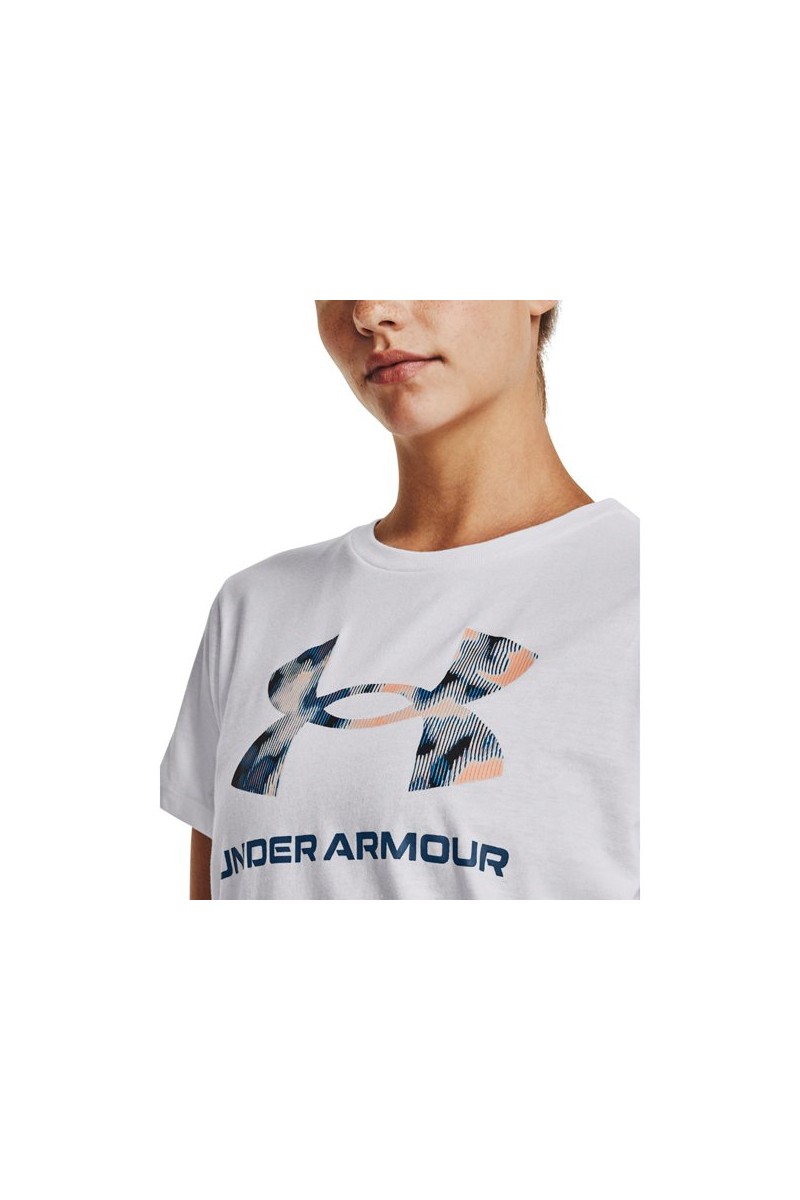 POLERA UNDER ARMOUR MUJER BLANCO