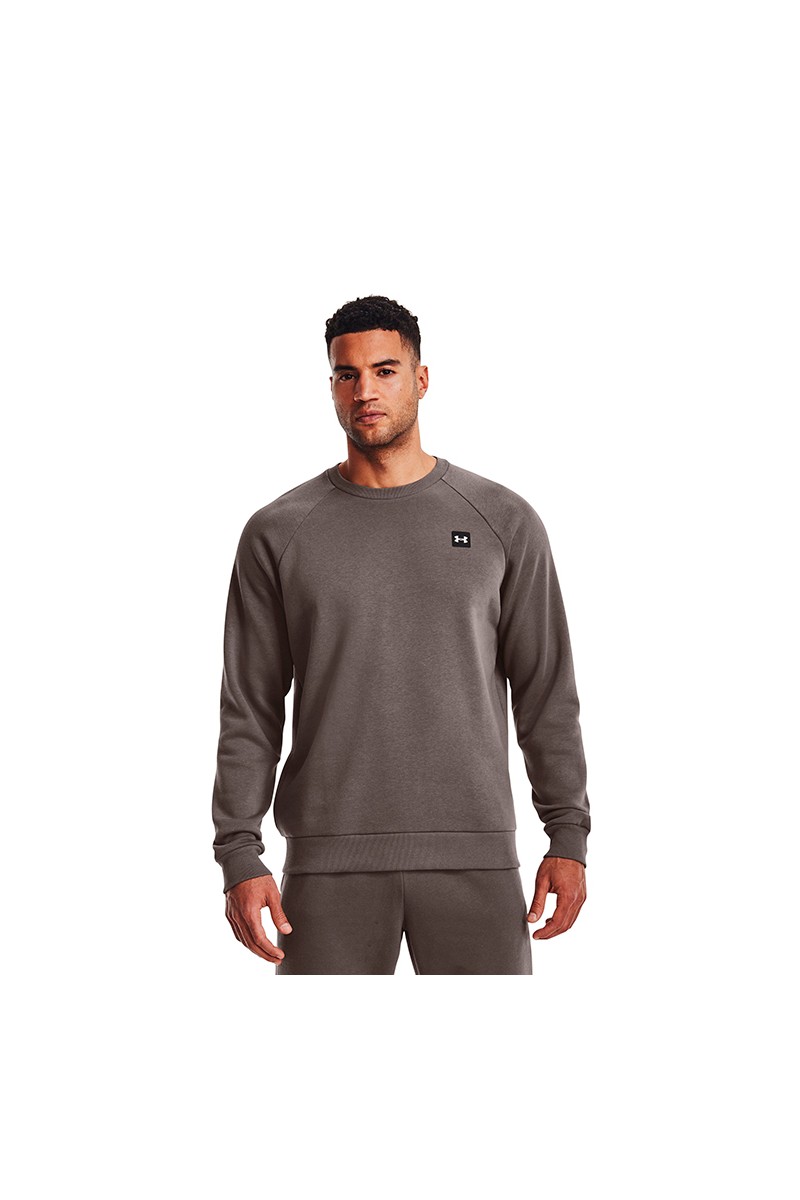 POLERÓN UNDER ARMOUR HOMBRE RIVAL FLEECE CREW CAFÉ POLERÓN UNDER ARMOUR HOMBRE RIVAL FLEECE CREW CAFÉ