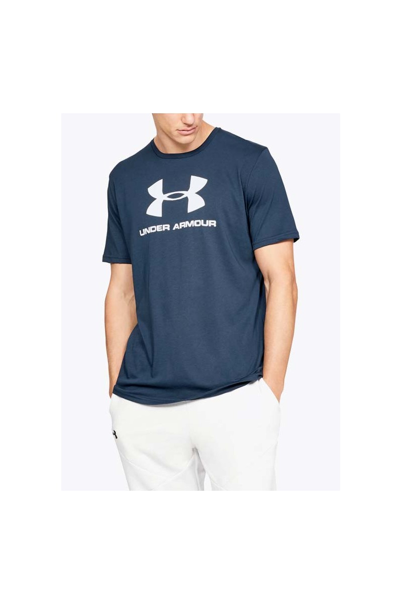 POLERA UNDER ARMOUR HOMBRE SPORTSTYLE LOGO NAVY