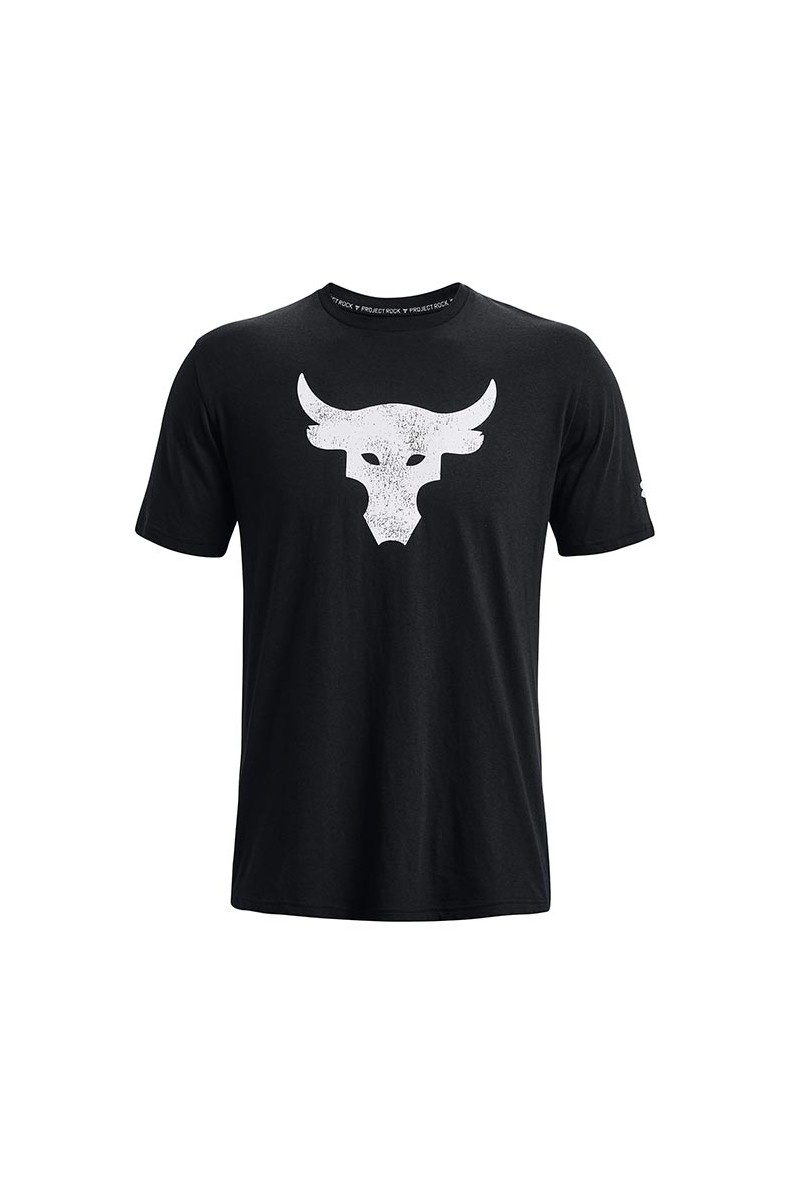POLERA UNDER ARMOUR HOMBRE PROJECT ROCK BULL NEGRO