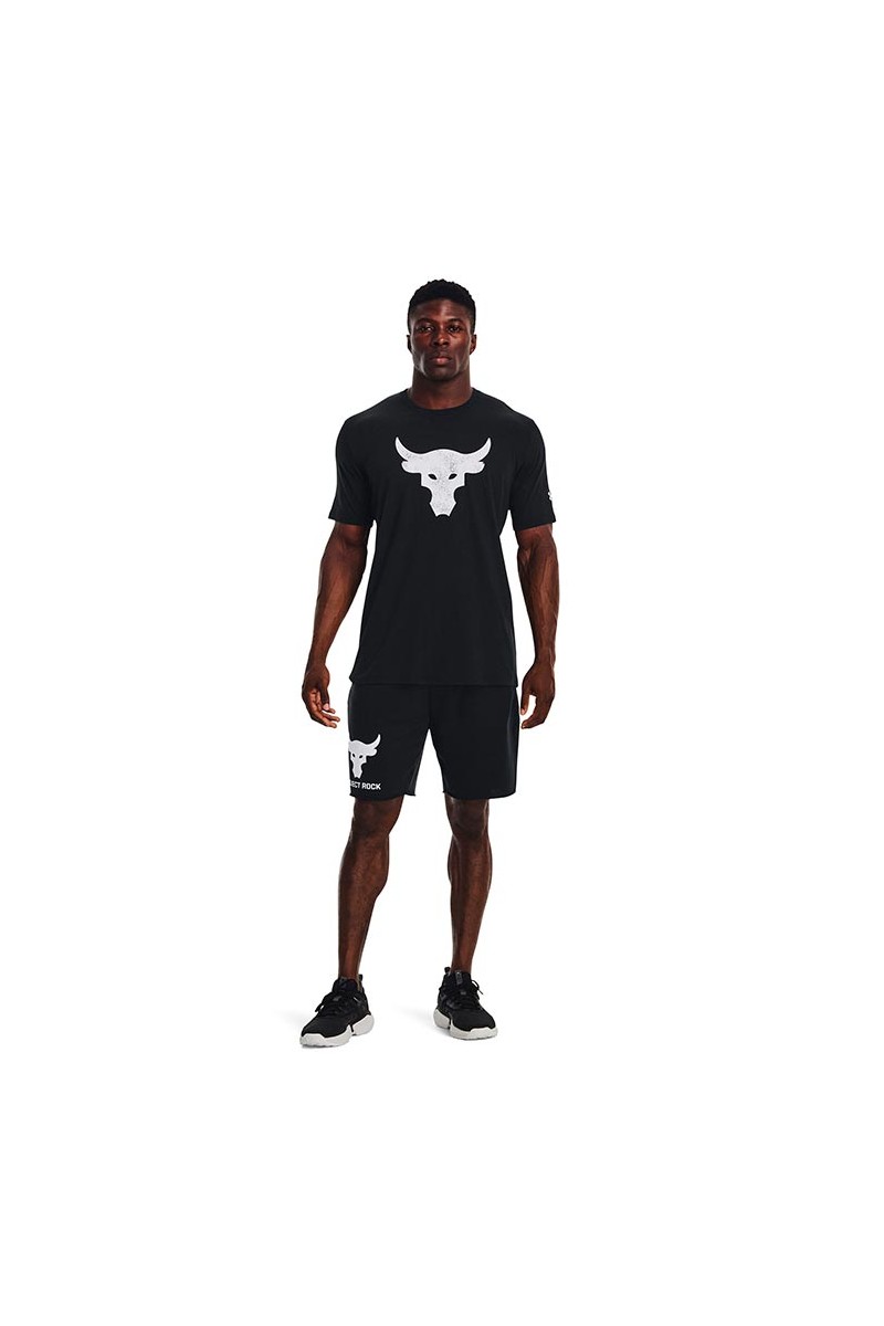POLERA UNDER ARMOUR HOMBRE PROJECT ROCK BULL NEGRO