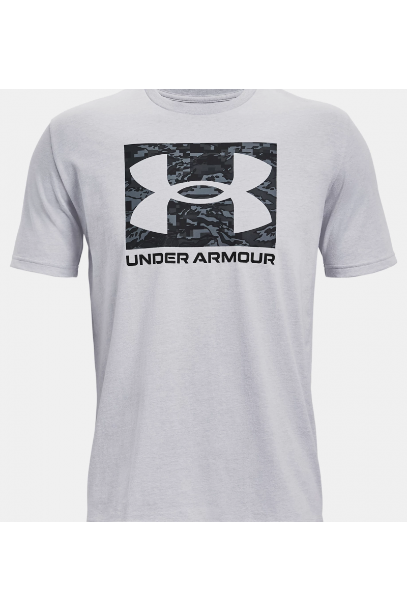 POLERA UNDER ARMOUR HOMBRE CAMO BOXED GRIS