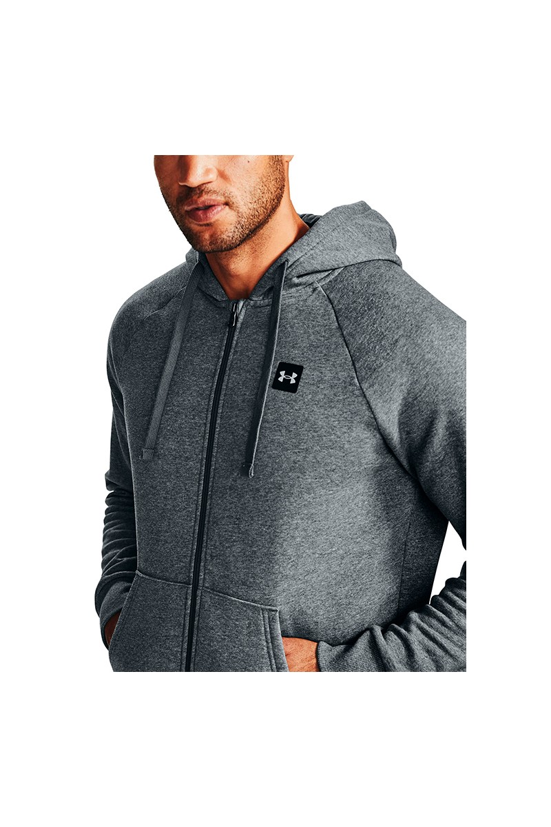 POLERÓN UNDER ARMOUR HOMBRE FLEECE FULL ZIP GRIS POLERÓN UNDER ARMOUR HOMBRE FLEECE FULL ZIP GRIS