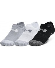 SOQUETES (3) UNDER ARMOUR UNISEX HEATGEAR TRALOWTAB BLANCO