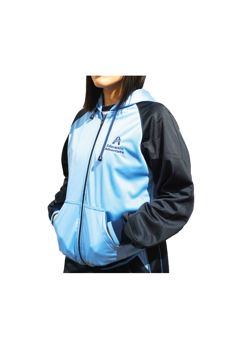 POLERÓN BUZO MUJER CELESTE ADVENTISTA