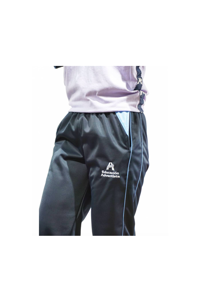 PANTALÓN BUZO MUJER AZUL ADVENTISTA