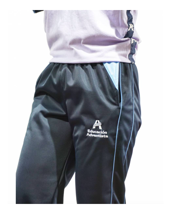 PANTALÓN BUZO MUJER AZUL ADVENTISTA