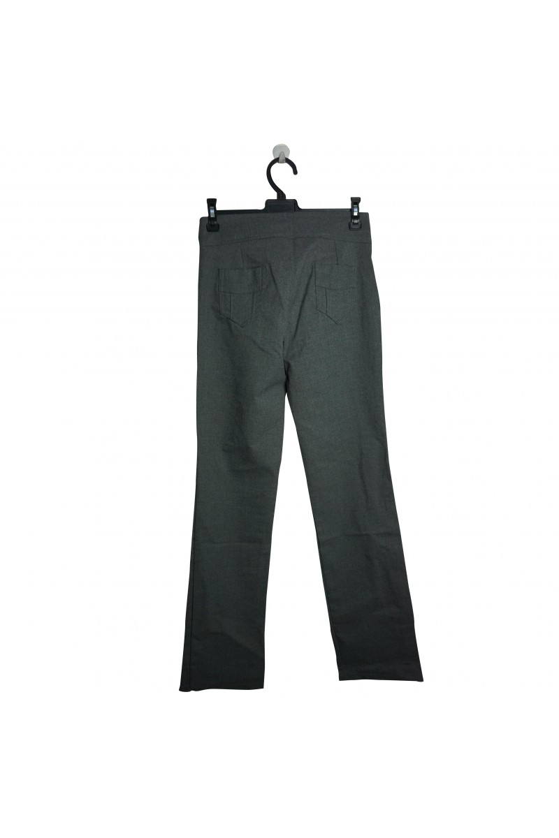 PANTALÓN MUJER GRIS BOLSILLO PARCHE ESCOLAR PANTALÓN MUJER GRIS BOLSILLO PARCHE ESCOLAR