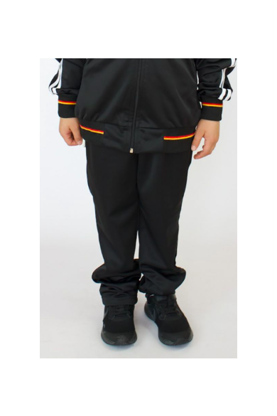 PANTALÓN BUZO ALEMÁN ALGODÓN NEGRO HOMBRE/UNISEX