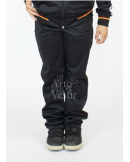 PANTALÓN BUZO ALGODÓN NEGRO HOMBRE/UNISEX ALEMÁN