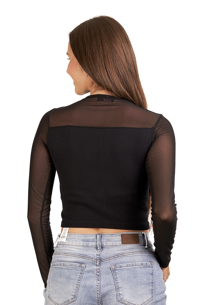 POLERA ARYA MUJER CARMEN NEGRO POLERA ARYA MUJER CARMEN NEGRO