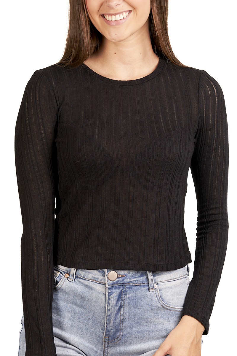 POLERA ARYA MUJER CARLY NEGRO