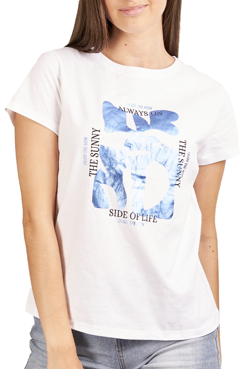 POLERA ARYA MUJER MANDY DISEÑO AZUL