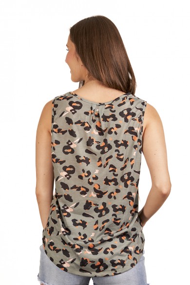 POLERA ARYA MUJER MADDY ESTAMPADO VERDE