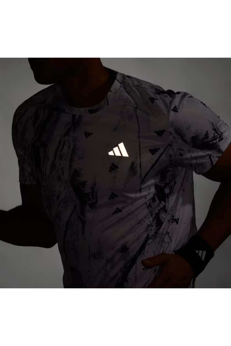POLERA ADIDAS HOMBRE RUN IT BL TEE BLANCO