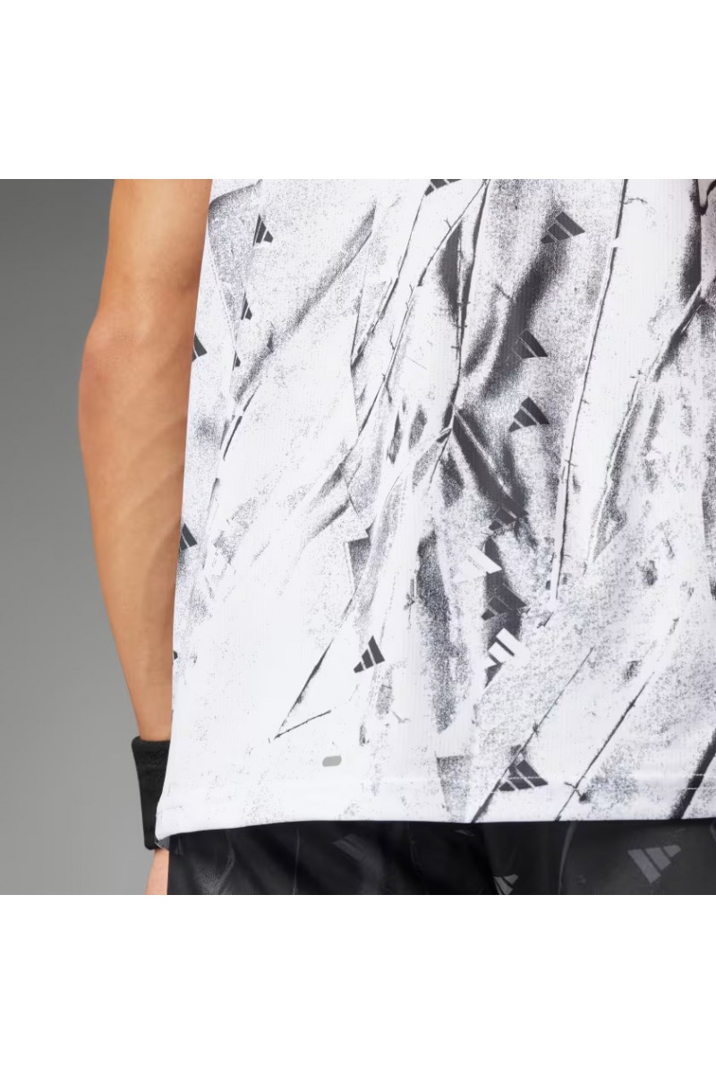 POLERA ADIDAS HOMBRE RUN IT BL TEE BLANCO