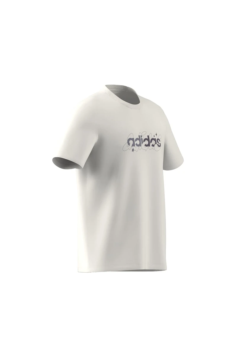 POLERA ADIDAS HOMBRE GRAPHIC BLANCO