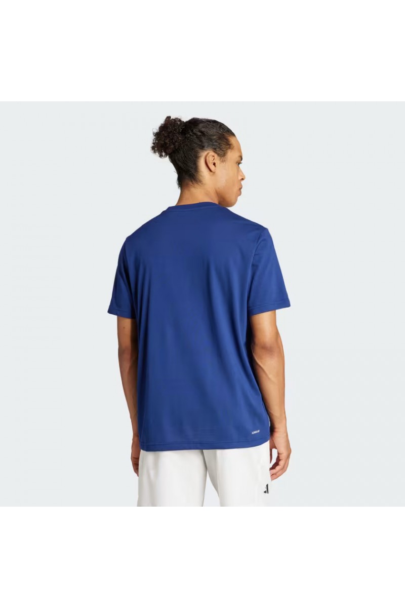POLERA ADIDAS HOMBRE GRAPHIC AEROREADY AZUL POLERA ADIDAS HOMBRE GRAPHIC AEROREADY AZUL