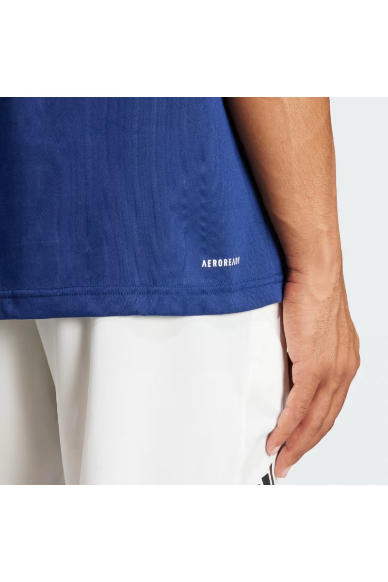 POLERA ADIDAS HOMBRE GRAPHIC AEROREADY AZUL POLERA ADIDAS HOMBRE GRAPHIC AEROREADY AZUL