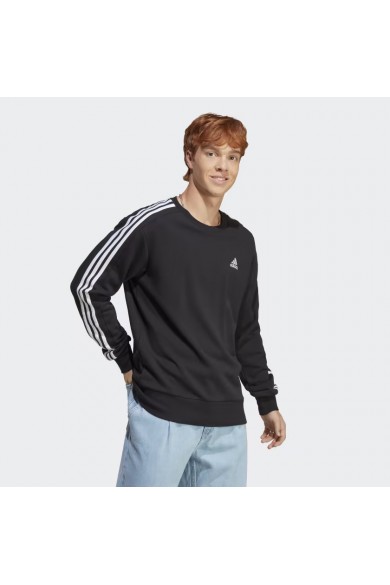 POLERÓN ADIDAS HOMBRE ESSENTIALS 3 TIRAS NEGRO