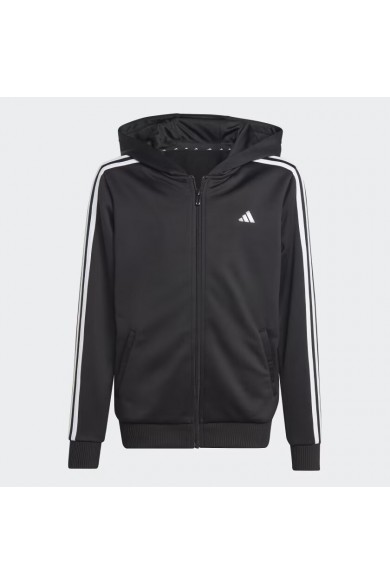 CHAQUETA ADIDAS NIÑO TRAIN ESSENTIAL 3 TIRAS NEGRO