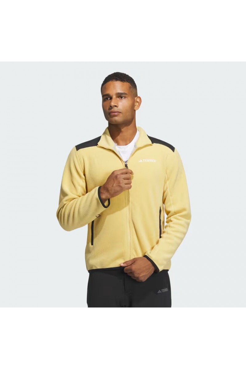 POLAR ADIDAS TERREX HOMBRE PERCCHADO MOSTAZA POLAR ADIDAS TERREX HOMBRE PERCCHADO MOSTAZA
