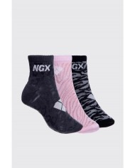 CUADRO (2) INTIME MUJER MAXI LISO ROSADO/NEGRO