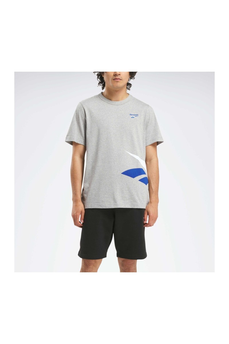 POLERA REEBOK HOMBRE GRIS