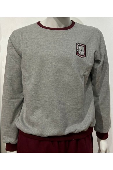 POLERÓN BUZO HOMBRE GRIS POLITECNICO