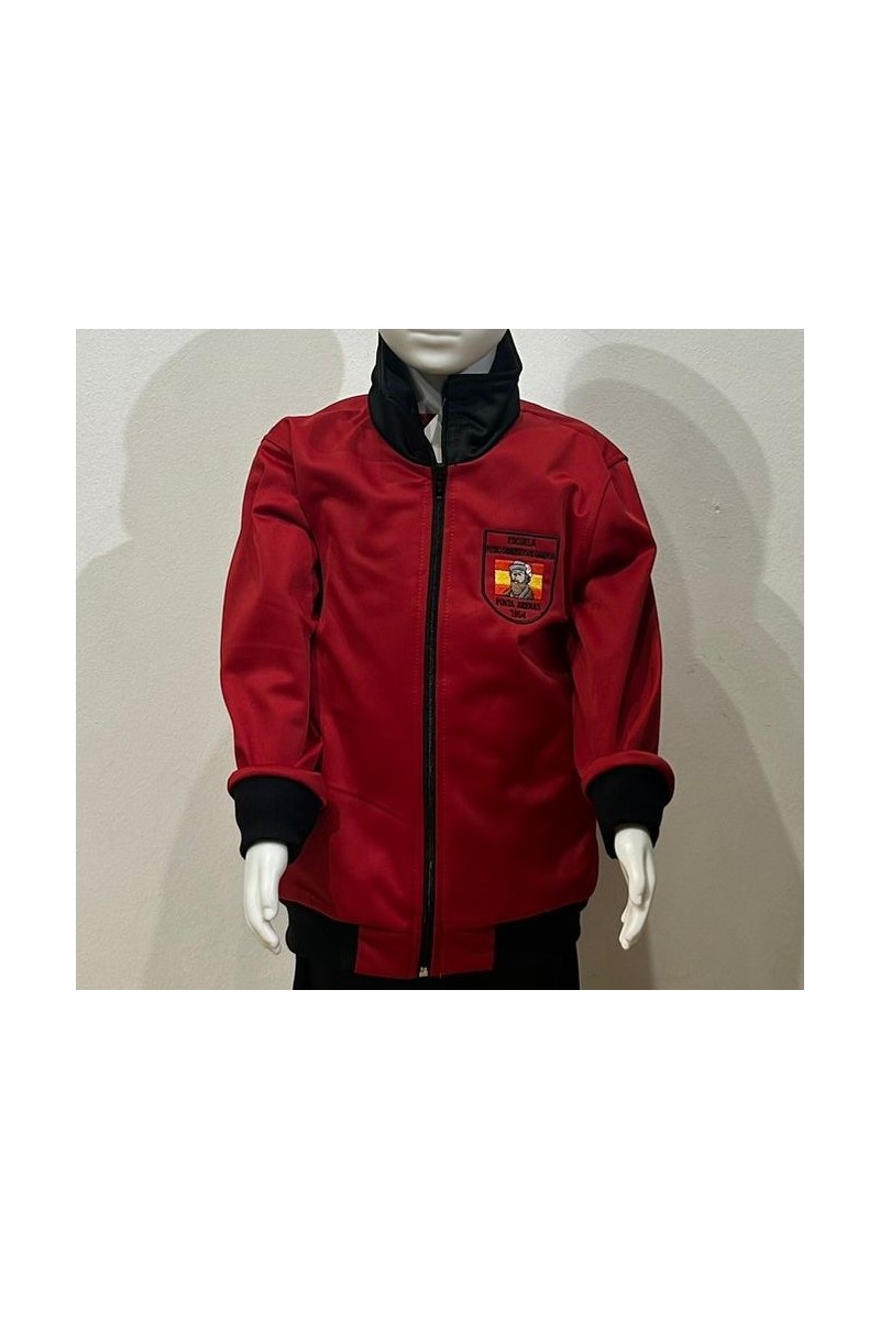 POLERÓN BUZO ROJO/NEGRO UNISEX PEDRO SARMIENTO DE GAMBOA