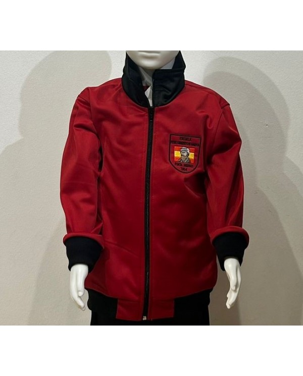 POLERÓN BUZO ROJO/NEGRO UNISEX PEDRO SARMIENTO DE GAMBOA