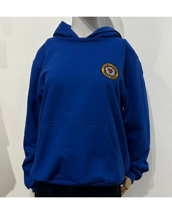 POLERÓN BUZO AZUL HOMBRE/UNISEX ALGODON LUTERANO