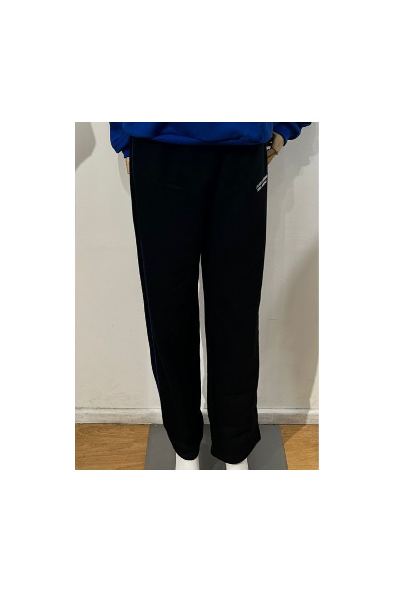 PANTALÓN BUZO MUJER NEGRO ALGODON LUTERANO