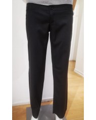 PANTALÓN DE BUZO NEGRO/ROJO EXPERIMENTAL MUJER