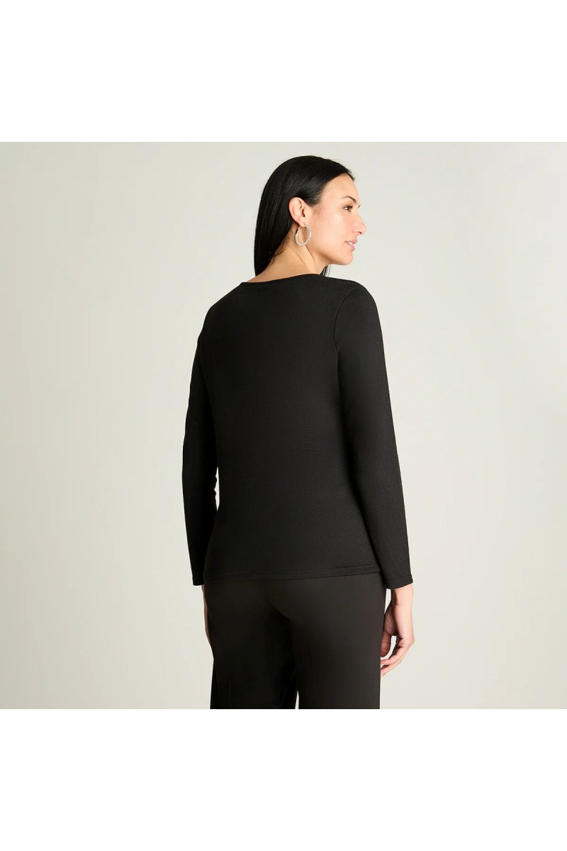 POLERA LORENZO DI PONTTI MUJER CAMANT NEGRO
