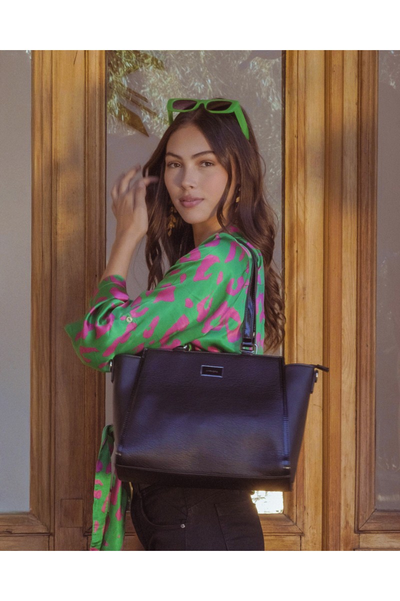 CAMISA INNOCENTI MUJER VERDE/FUCSIA