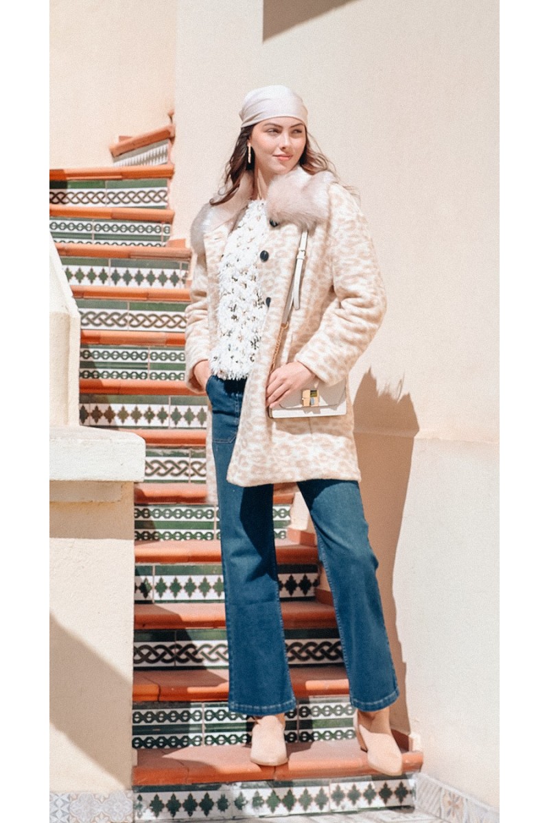 ABRIGO INNOCENTI MUJER PRINT BLANCO ABRIGO INNOCENTI MUJER PRINT BLANCO