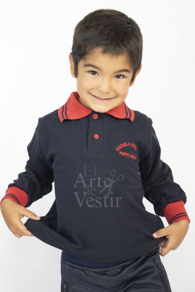 POLERA AZUL ML PIQUE PATAGONIA UNISEX