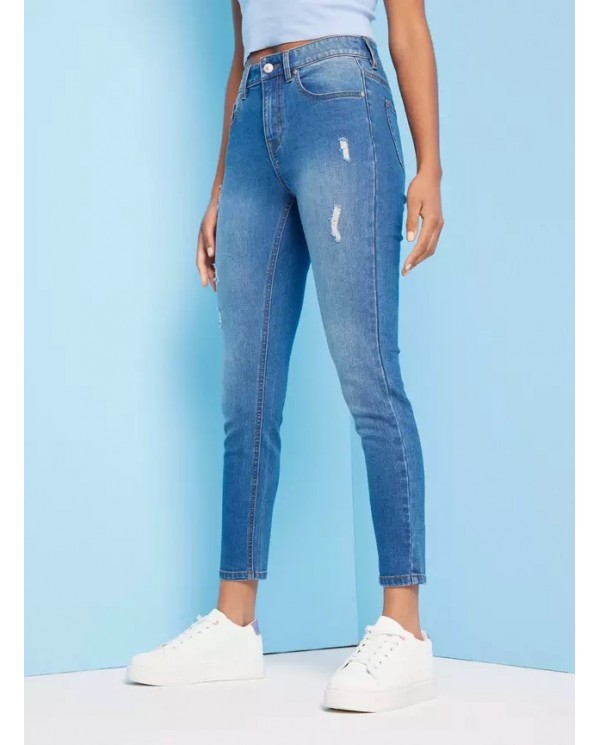 JEANS OPPOSITE MUJER SUPER SKINNY AZUL