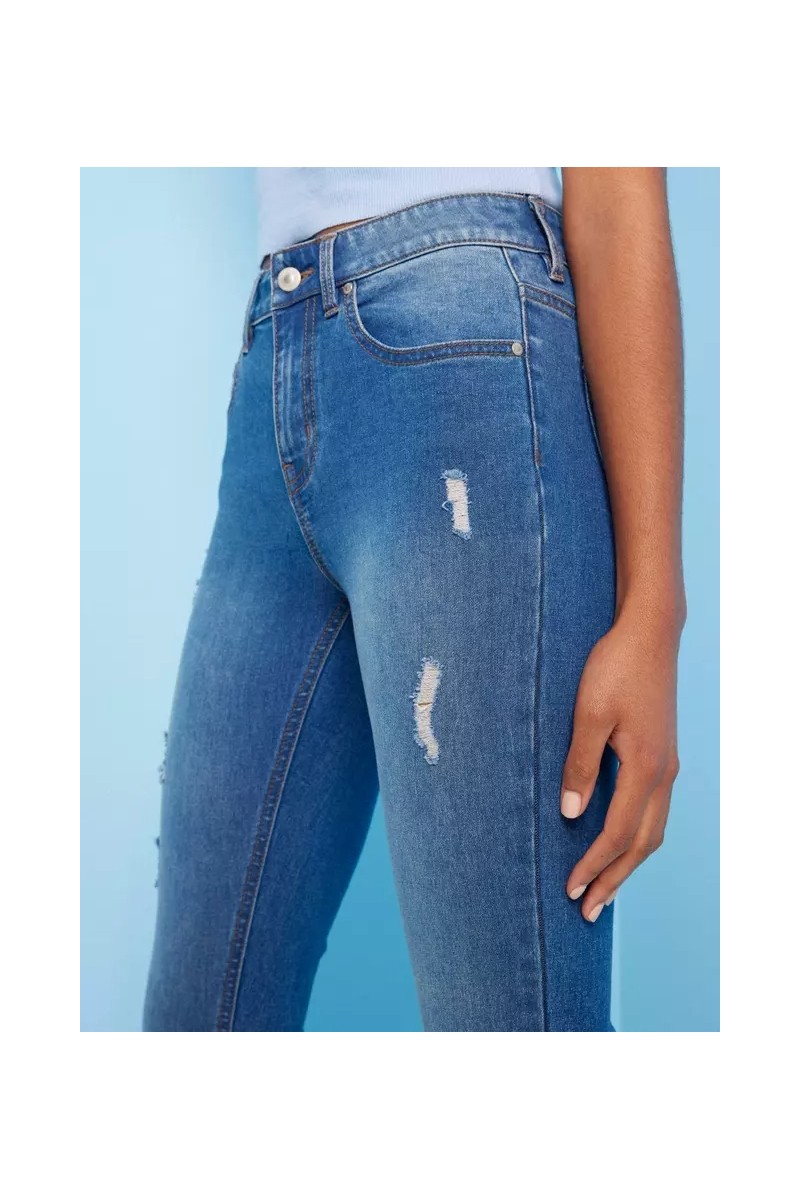 JEANS OPPOSITE MUJER SUPER SKINNY AZUL