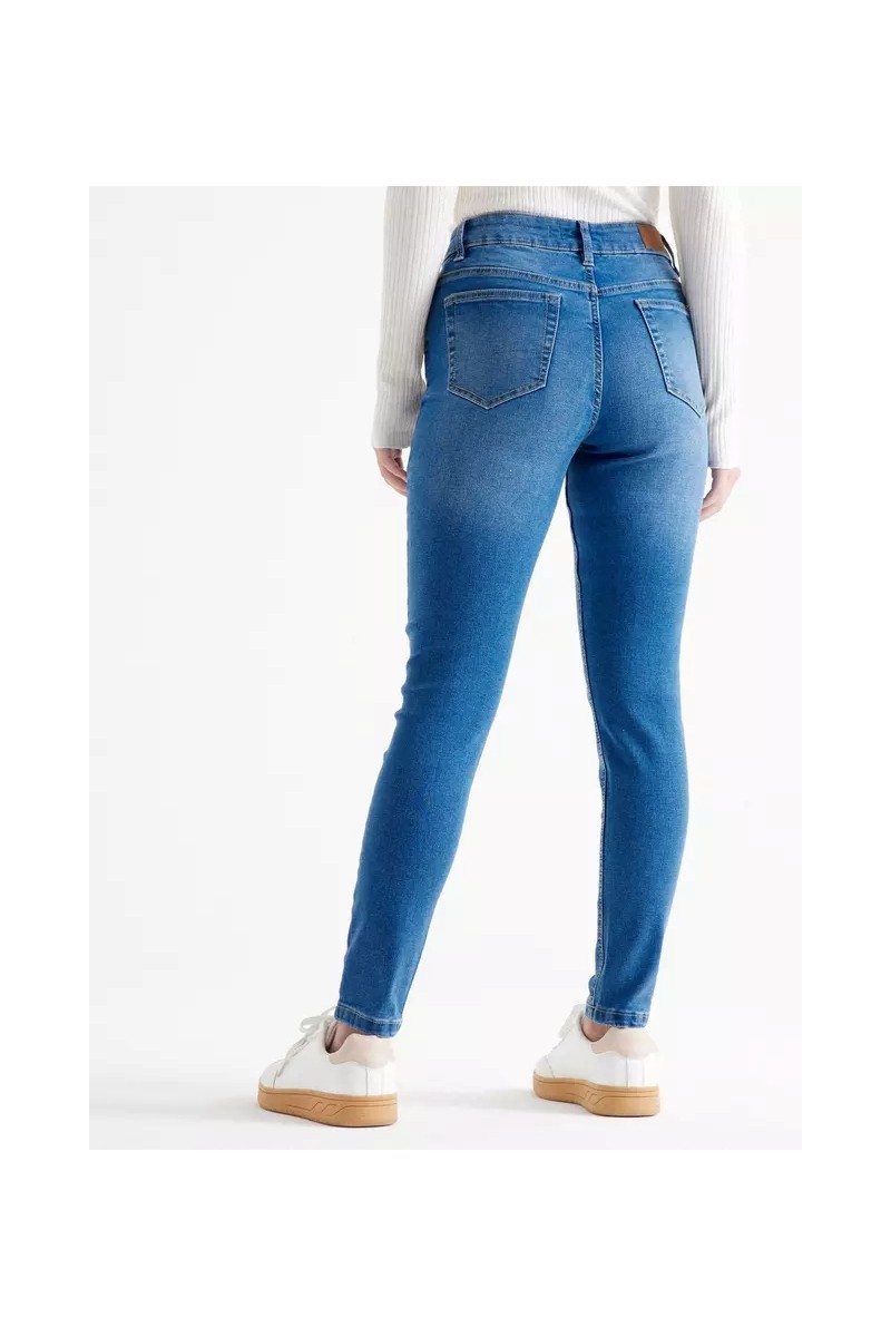 JEANS OPPOSITE MUJER SUPER SKINNY AZUL OSCURO