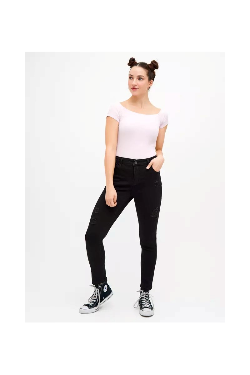 JEANS OPPOSITE MUJER SUPER SKINNY CARBON