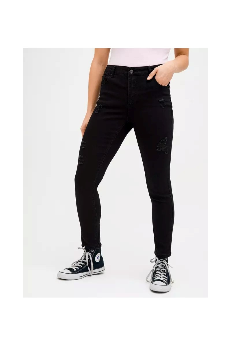 JEANS OPPOSITE MUJER SUPER SKINNY CARBON