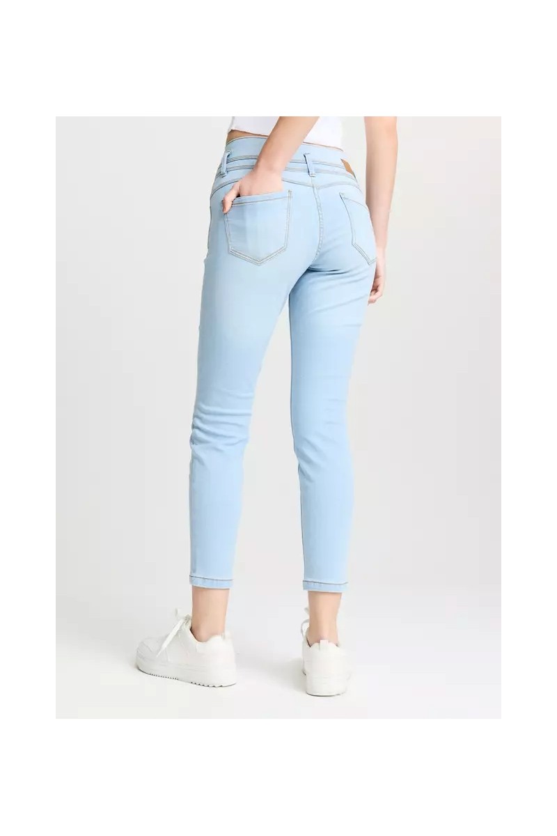 JEANS OPPOSITE MUJER SUPER SKINNY AZUL CLARO