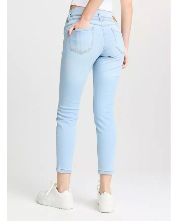 JEANS OPPOSITE MUJER SUPER SKINNY AZUL CLARO