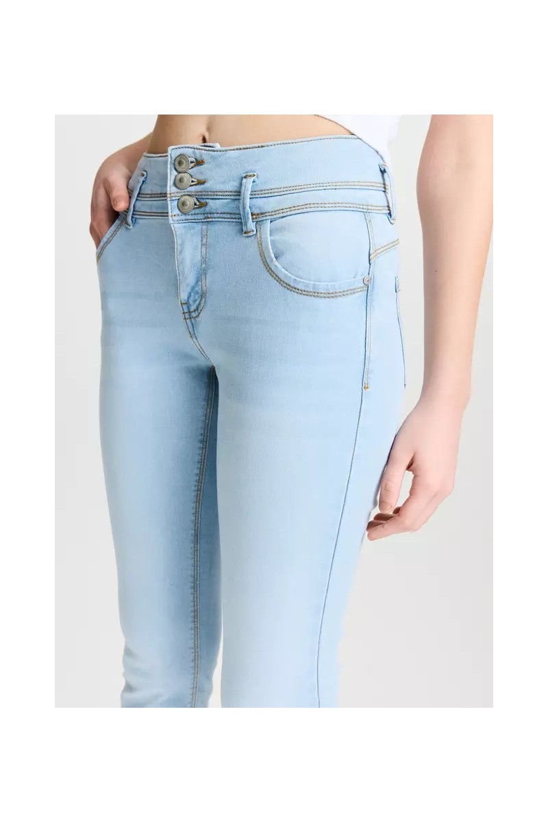 JEANS OPPOSITE MUJER SUPER SKINNY AZUL CLARO