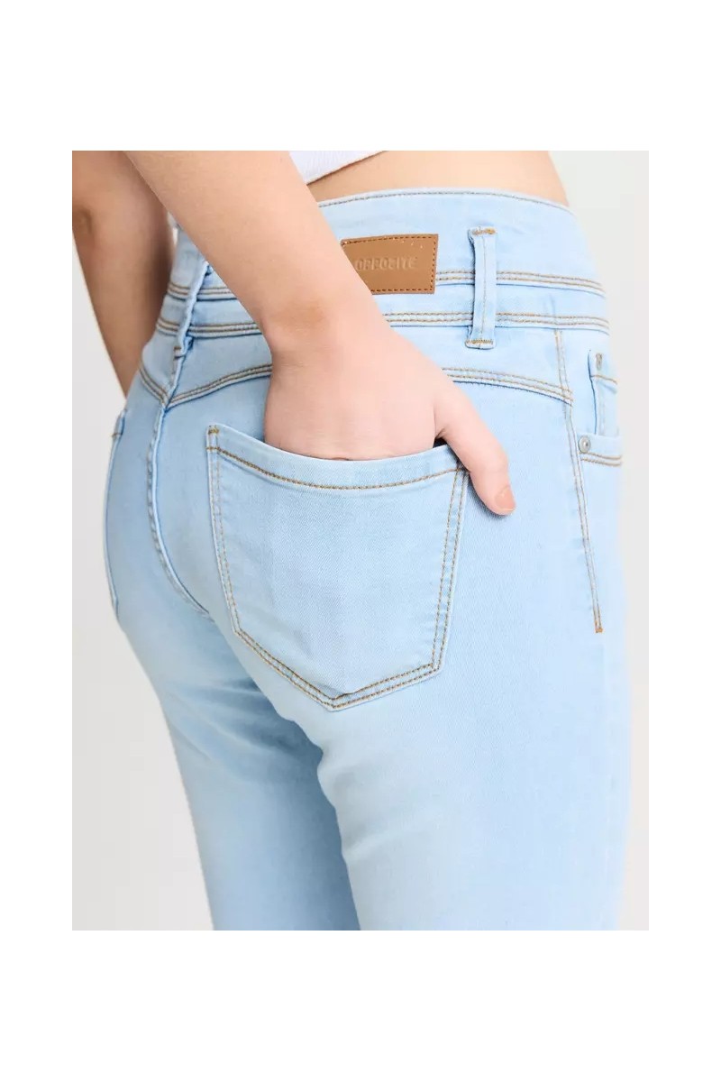 JEANS OPPOSITE MUJER SUPER SKINNY AZUL CLARO
