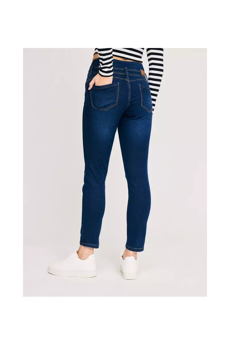 JEANS OPPOSITE MUJER SUPER SKINNY AZUL OSCURO