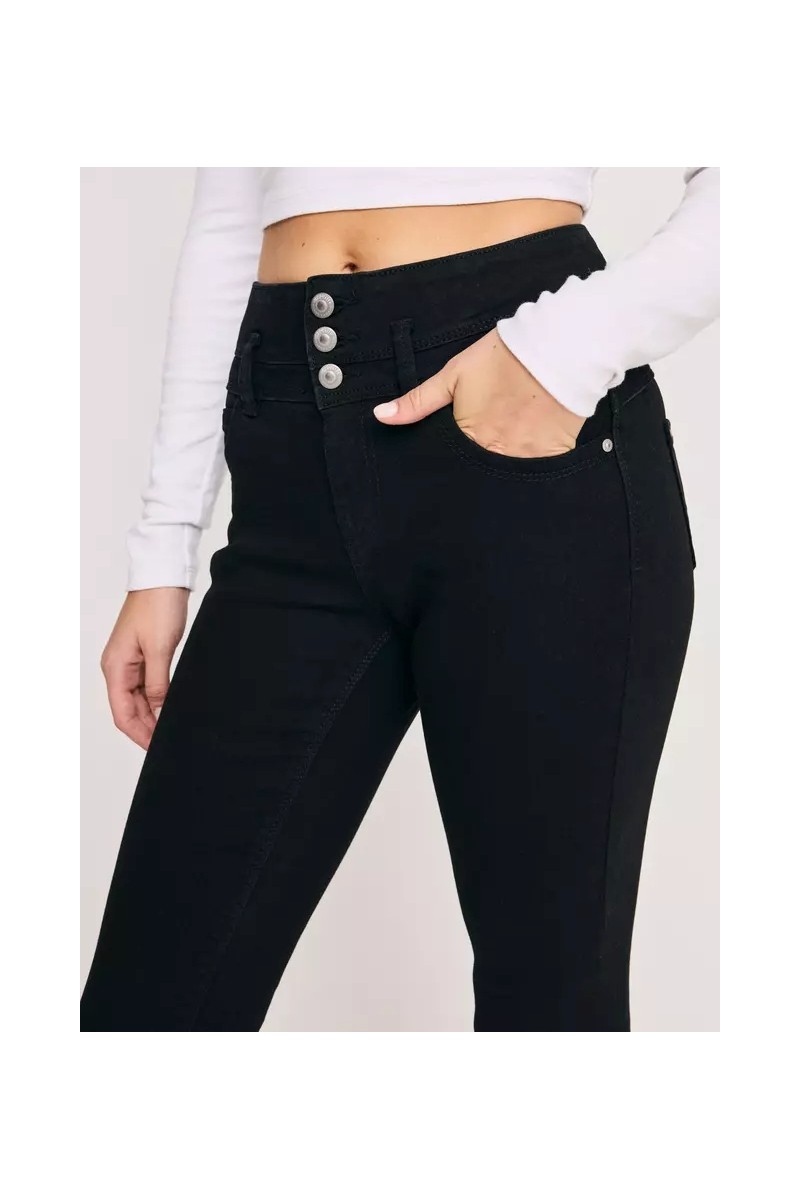 JEANS OPPOSITE MUJER SUPER SKINNY NEGRO